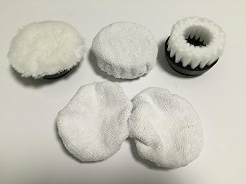 Zigabob Electric Shoe Polisher Replacement Brushes...3 Replacement Heads Plus 2 Extra Polishing Cloths