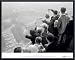 Fans Cheering the Pittsburgh Pirates from atop Cathedral, 1960 World Series vs. The New York Yankees, Framed Art Print by George Silk