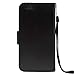iPhone 6/6s Case,NAVOR[Stand Feature][Removable Strap][4 Card Slots][Clear ID Window][Money Pocket] Synthetic Leather 4.7 inch iPhone 6/6s Wallet Case Navor(Black)