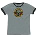 Guns N Roses - Bullet Duotone Ladies Ringer T-Shirt