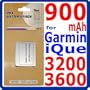 900mAh Eurus Internal Battery for Garmin iQue 3200 , 3600 , 3600a GPS PDAs + 2 Type Screwdrivers and Installation Manual