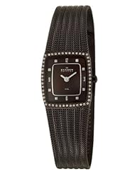Skagen Dark Brown Glitz Mesh Watch