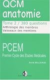 Qcm anatomie t2-arthrologie des membres, vaisseaux des membres 380 questions