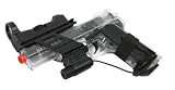 Colt 1911 Spring Pistol with Sight/Laser Airsoft - Clear