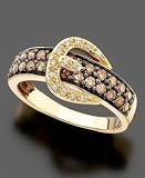 Le Vian 14k Gold Champagne & White Diamond Ring (3/4 ct. t.w.)