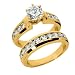1.25 Ct Diamond Engagement Ring Solitaire Bridal Set Round Cut Channel SI3 H