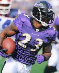 McGahee, Willis (Baltimore Ravens) Autographed/Hand Signed 8x10 Photo