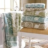 Turkishtowels Florals Butterfly Bamboo Collection 6 Piece Towel Set (2 Bath, 2 Hand, 2 Wash)