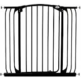 Bindaboo Hallway Pet Gate, Swing Closed, Black, Extra-Tall
