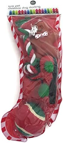 Christmas Dog Stocking with Squeaky Toys