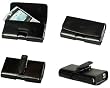 CELLET OMEGA LEATHER CASE POUCH (with Belt Clip) for Motorola Q, Q9h, Q9c, Q9m / Samsung i607 Blackjack, i617 Blackjack 2 / HTC DASH S620 / BLACKBERRY 8800, 8820, 8830 - RETAIL PACKAGING