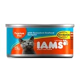 IAMS Cat Food, Premium Pate Succulent Seafood Sampler, 3-Ounce Cans (Pack of 24) by Iams