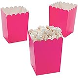 Oriental Trading Mini Valentine Popcorn Boxes, Hot Pink, 24 Pieces (3/3590)