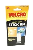 1 Pack of VELCRO Brand White Heavy Duty Stick On Strips 50mm x 100mm x 2 sets (60240)