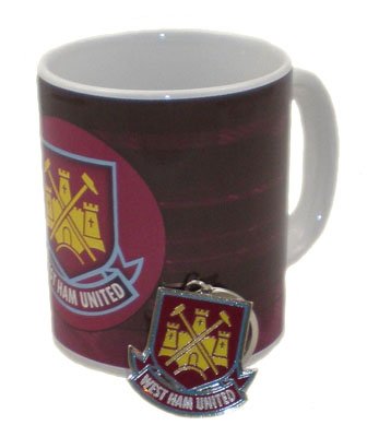 West Ham United FC Mug & Keyring Set