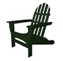 Polywood Outdoor Furniture Classic Adirondack Chair, Green-Plastic Recycled Materials