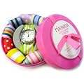 Ribbon Watch with Interchangeable Straps (Pink)