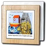 Dolphin Safe Tuba - 6 Inch Tile Napkin Holder