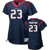 Arian Foster #23 Blue Women's "Field Flirt" Houston Texans Reebok NFL Premier All Stitched Replica Jersey - LARGE