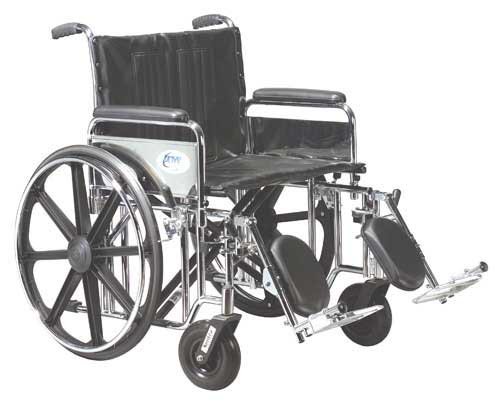 Bariatric Wheelchair Rem Full Arms 24 Wide