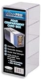 Ultra-Pro Four Compartment Card Box (Quantity of 6)
