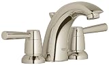 Grohe 20 120 ENE Arden WaterCare 4-Inch Mini-Wideset Lavatory, Infinity Brushed Nickel