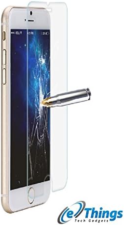 eThings® Premium 0.40mm Shock Absorption Screen Protector Bullet Proof Tempered Invisible Shield Glass plus Scratch Guard Coating (iPhone 6)