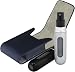 2 x Travalo Rapid Pump Fill Perfume Atomizer Bottles (Black/Silver) and Black Leather Case bundle