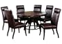 Hillsdale Nottingham Round 7-Piece Dining Set, Dark Espresso, Set Includes 1-Table and 6-Chairs