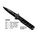 Smith & Wesson SWMIS Military Issue Serrated Spear Point Knife, Black