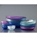 Pop Translucent Recycled Glass Serving Bowls (Note: Condiment - 3.5-inch and Soup 7-inch Bowls Sold as a Set of 4)