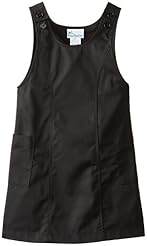 Girls Cotton/Polyester/Spandex Plaid Print Belted Princess Seams   Waistline Jumper 