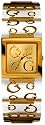 Guess - W11001L2 - Montre Femme - Quartz Analogique - Manchette - Bracelet Rigide en R&eacute;sine Cr&egrave;me/Marron