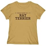 T-Shirt Woman Sand  Proud Parent Of Rat Terrier  Dog