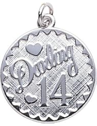 Rembrandt Charms 14th Birthday Charm Sterling Silver