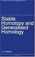 Stable Homotopy and Generalised Homology (Chicago Lectures in Mathematics)