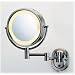 Jerdon Eclipse 8 Lighted Wall Mount Mirror, 5X-1X Magnification