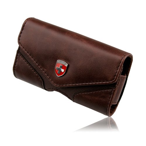 Swiss Leatherware Universal Case - PDA and Smart Phones - iPhone / Blackberry / HTC / Samsung / LG / Motorola / Nokia - Brown Swiss Leatherware Universal Case - PDA and Smart Phones - iPhone / Blackberry / HTC / Samsung / LG / Motorola / Nokia - Brown