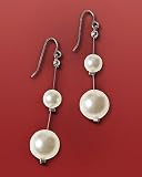 Faux-pearl earrings