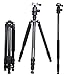 Koolehaoda Professional Carbon Fiber Camera Tripod Monopod & Ballhead,Carry Bag Portable Compact Travel.Tripod Max Height: 1655mm (65 