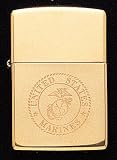 Solid Brass Marine Corps Zippo Lighter