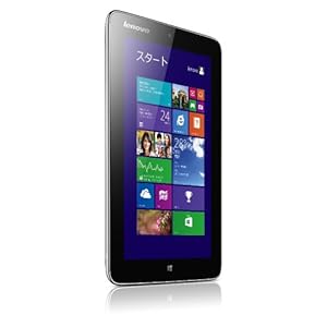 Lenovo IdeaPad Miix2 8 (Atom Z3740/32GB/2GB/Win8.1/8��HD IPS/�֥�å�/Office Personal) 59404411