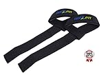 Mixxfit Padded Lifting Straps for Heavy Weight Lifting and Pulling Exercises. 100% Cotton Straps to Ensure Proper Gripping of Dumbbells or Barbells During Dead Lifts, Shoulder Shrugs or Pull-ups. Ensure You Max Out with the Right Weight on Every Rep.