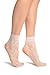 White Roses Lace With Comfort Top Ankle High Socks - Socks