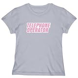 T-Shirt Woman Silver Gray  Telephone Operator  Occupations