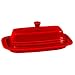 Fiestaware Scarlet 494 7-Inch Covered Butter Dish