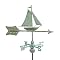 Garden Sailboat Weathervane- Antiqued Copper
