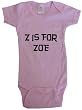 Z IS FOR ZOE / Hurry Up - Name-series - White or Pink Onesie / Baby T-shirt