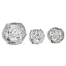 Kosta Boda Snowball Votives, Set of 3