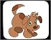 Decorated Mouse Pad with cute, brown, pet, adorable, animal, dog, canine